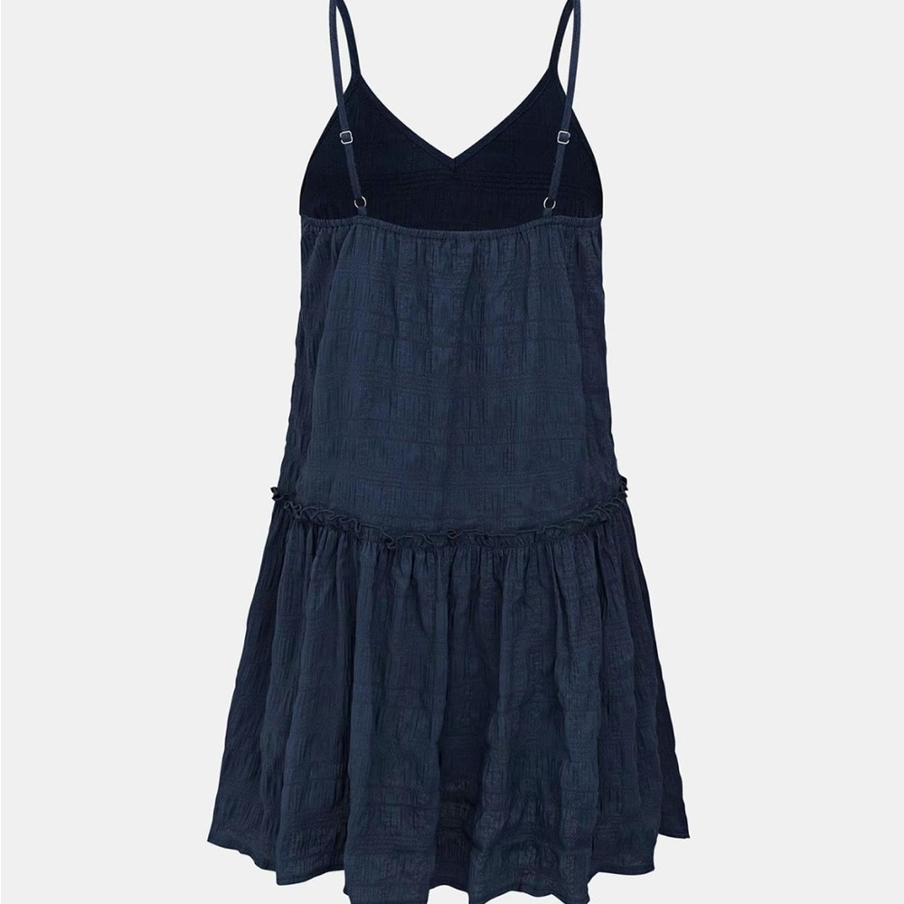 YOZY Textured Ruffle Hem Dress - Picture 3 of 11